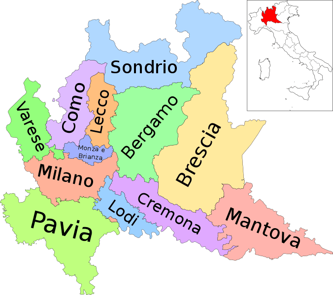 mappa provincie
